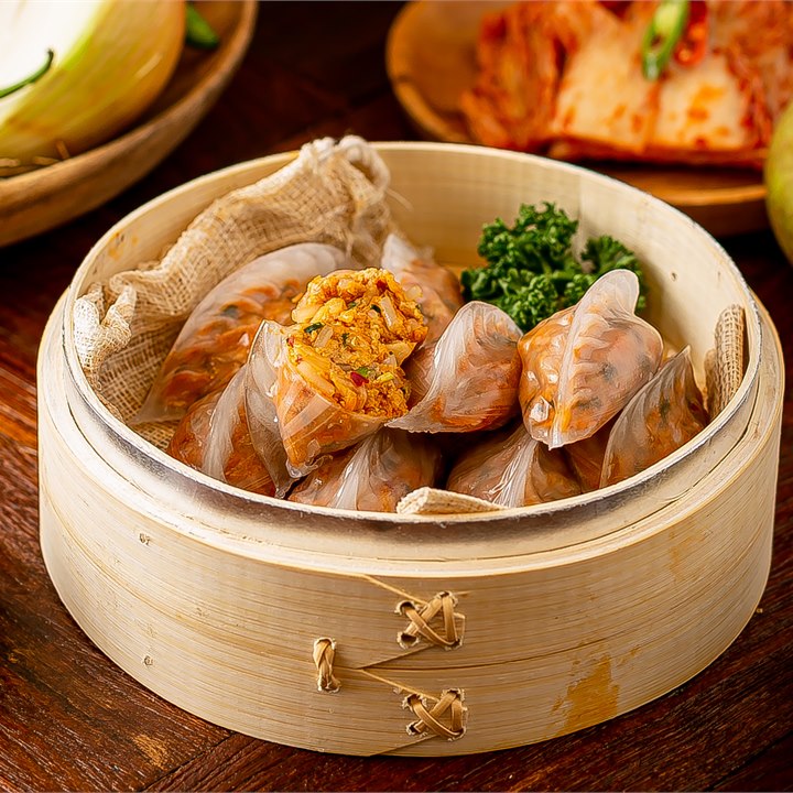 감자김치만두